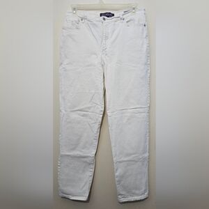 Gloria Vanderbilt - Amanda Jeans - Straight Leg - Size 14 - White
